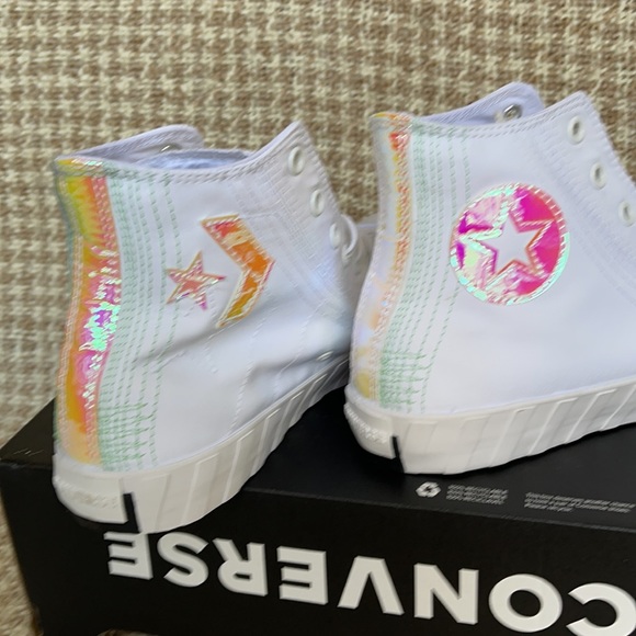 Converse Untitled Hi White/White/Iridescent MEN`S - Picture 14 of 16